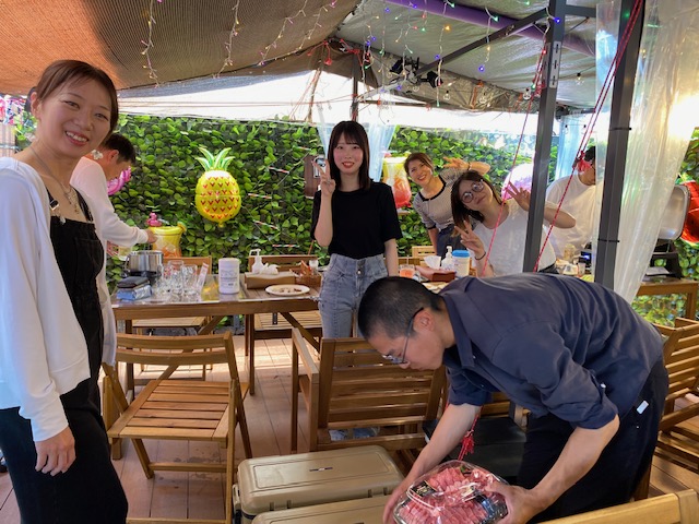 浦和でBBQパーティ😊　暑かったでしょ～💦